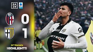 Due rossi e poi la rete decisiva di ORDÓÑEZ nel finale: Bologna-Parma 0-1 | Serie A Enilive | DAZN