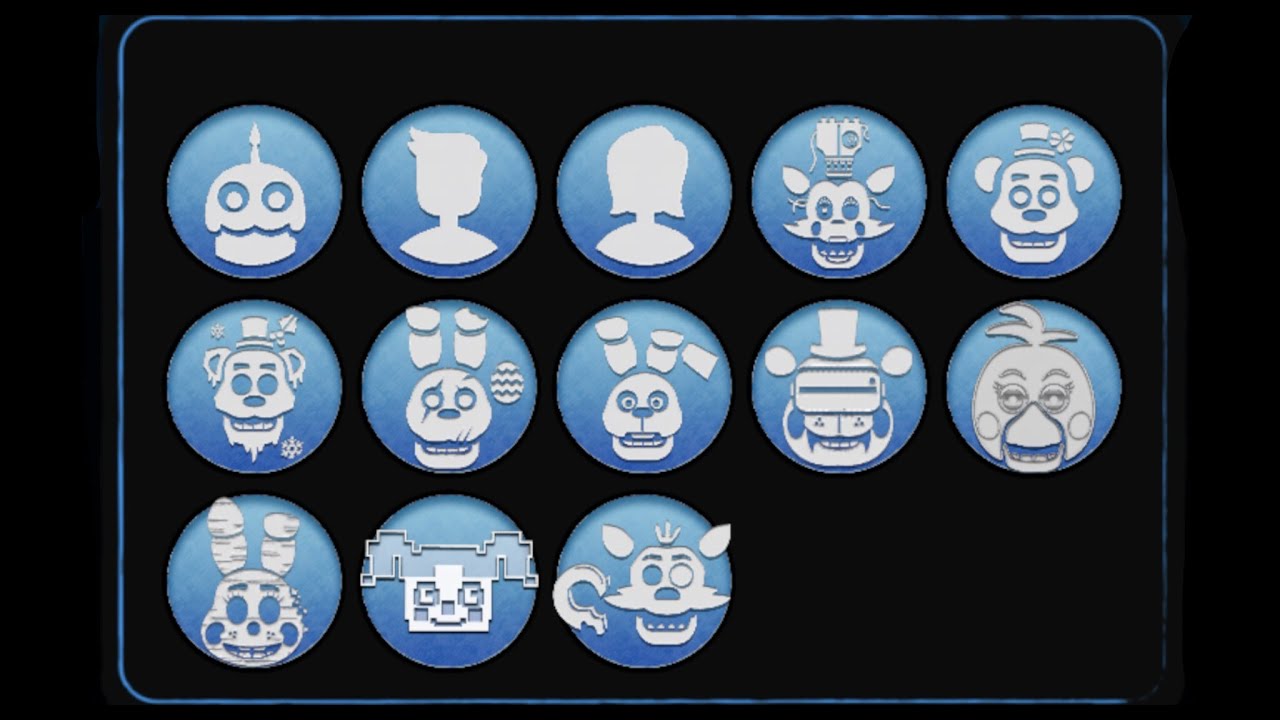 FNAF AR | ALL PROFILE ICONS SHOWCASE UPDATED EDITION & RADIOACTIVE FOXY! | Five Nights at Freddy’s