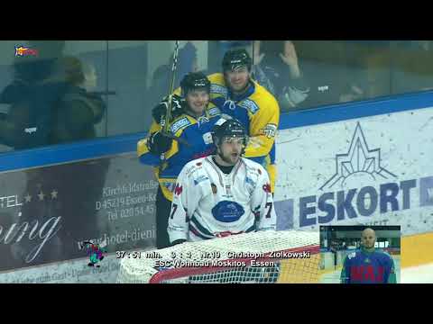 Kurzbeitrag  DEB OL Playoffs VF SP2 Saison 2017 18 ESC Wohnbau Moskitos Essen vs Deggendorfer SC 23