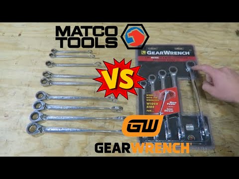 Matco VS Gearwrench Ratcheting Wrench Set with X Beam Handle