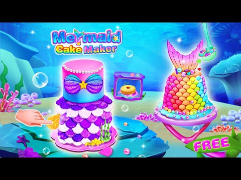 Mermaid Queen Cakes Maker–Comfy Cakes Baking Salon Video