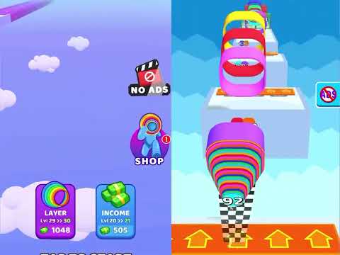 Layer Man 🌈  VS Smash Runner - All Levels Speed Run Gameplay iOS 
