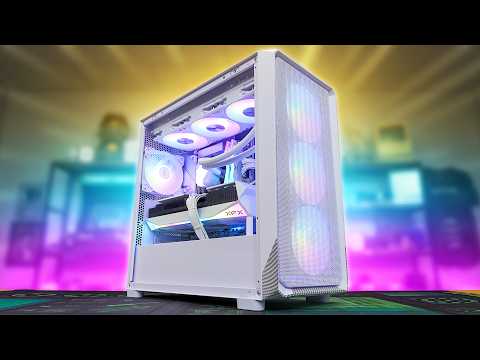 All White Ryzen 5 9600X + RX 9070 XT Gaming PC Build