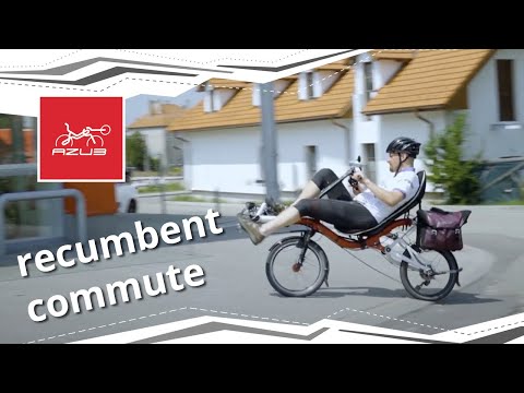Commuting by recumbent bike - Honza Galla and his AZUB MINI