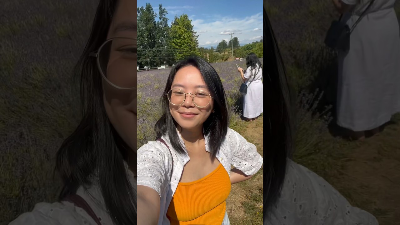 Visiting a lavender farm just for the photos😎 #lavenderfarm #lavenderhaze