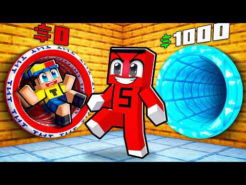 ZENGİN vs FAKİR TÜNEL KAPIŞMASI !! - Minecraft