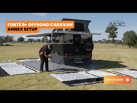How to set up the Annex | FORTÉ 9+ Offroad Caravan