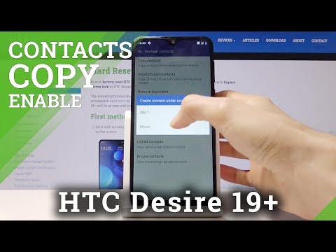 How to Copy Contacts in HTC Desire 19+ - Transfer Contacts