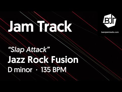 Jazz Rock Fusion Jam Track in D minor "Slap Attack" - BJT #68