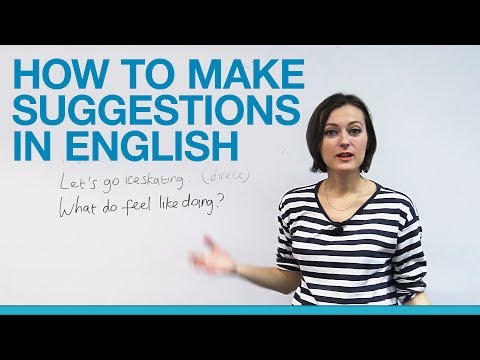 How to make suggestions in English