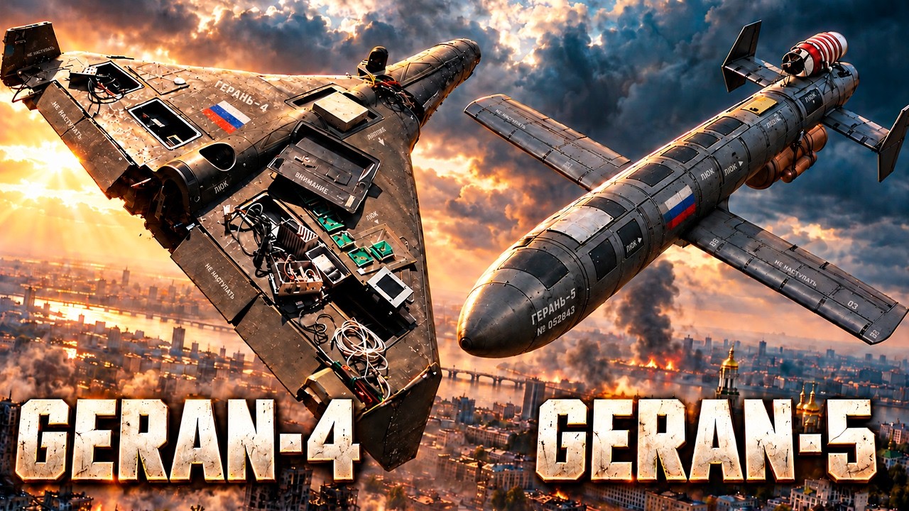 🇷🇺🔥 GERAN-4 y GERAN-5: ¡LOS NUEVOS DRONES KAMIKAZE A REACCIÓN DE RUSIA!