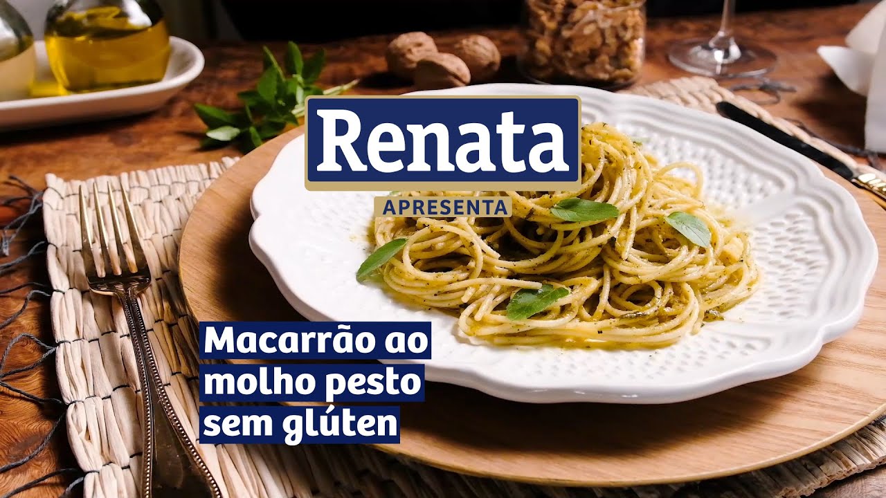 Macarrão ao Molho Pesto Sem Glúten Renata