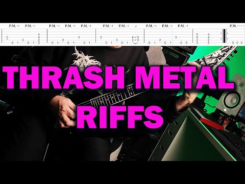 THRASH METAL DOWN PICKING AND GALLOP RIFFS WITH TABS