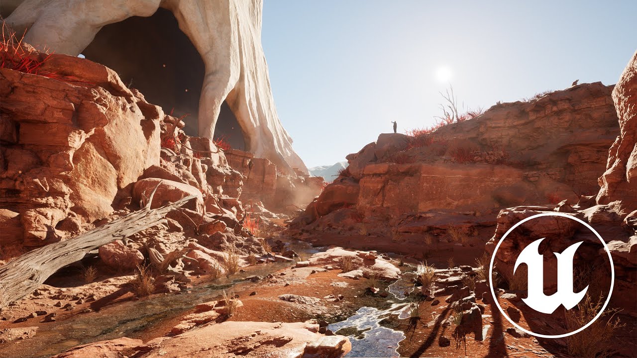 Red Valley - Unreal Engine 5 Environment Scene [practice]