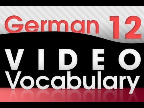 Learn German Video Vocabulary 1