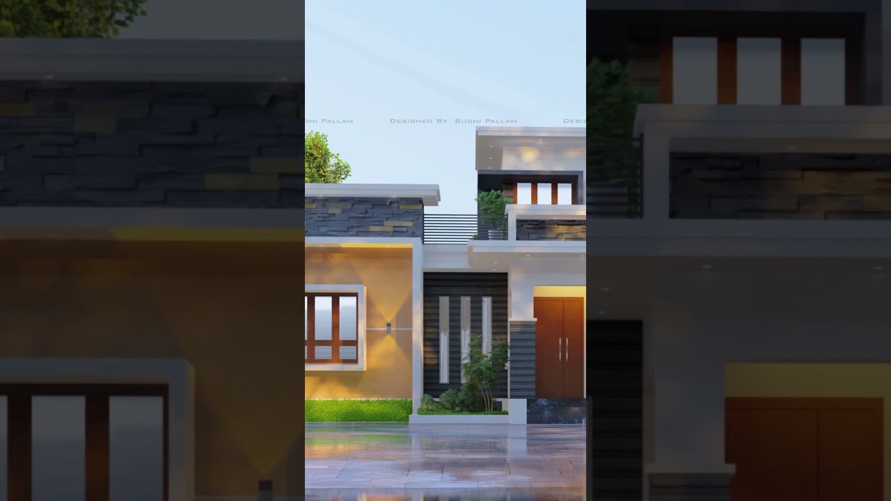 1500 sqf 3bhk house design_ Subscribe for more videos_ #housedesign #exteriordesign #simplehouse