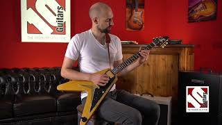 Video thumbnail for 2021 Gibson Flying V 58 BG Korina | Guitar Demo by Ten Guitars TV