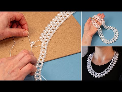 DIY a pearl necklace easily and simply!