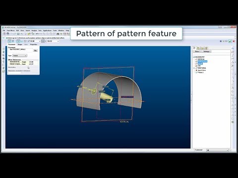 ProE tutorial: Pattern of Pattern