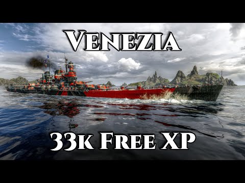 World of Warships: Venezia - 33k Free XP - 200% First Win of the Day