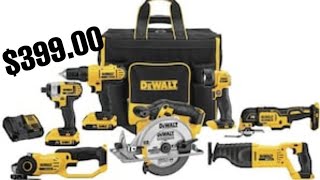 Dewalt 20v 7 Tool Combo Kit w Rolling Bag $769 to $399 ...Now Available