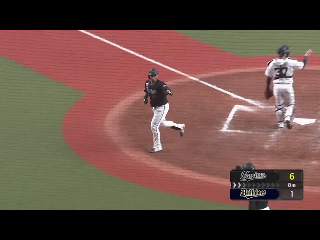 【8回表】ダメ押しの一発!! マリーンズ・マーティンの2ランホームラン!! 2020/8/7 B-M