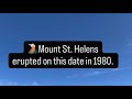 46 years since 1980 eruption of Mount St. Helens