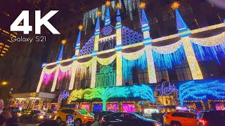 Fifth Avenue Christmas Light Show New York City 2021 at Saks | NYC Light Show | 11.28.2021