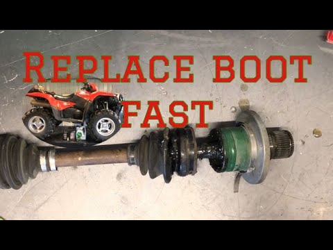 ATV Axle Drive Shaft CV BOOT Replacement - Ripped Boot on KING QUAD 750