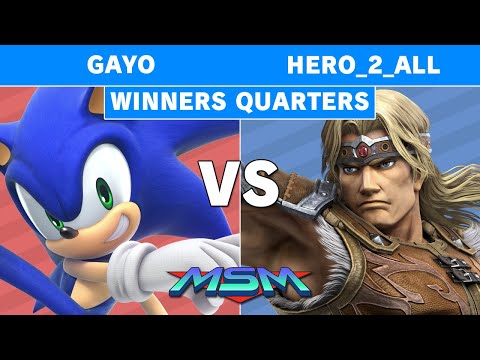 MSM 191 Gayo (Sonic, Dark pit) vs Hero_2_All (Simon) Winners Quarters - Smash Ultimate