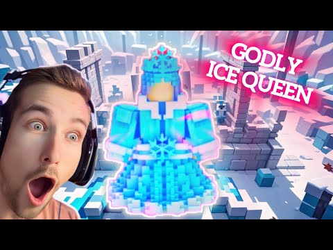 Showcasing New Winter Godly Unit 'Ice Queen' in Pixel TD on ROBLOX