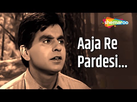 आजा रे परदेसी | Aaja Re Pardesi - HD Lyrical Video | Madhumati (1958) | Dilip Kumar | Lata Mangeskar