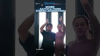 MOMEN Aaliyah Massaid dan Thariq Halilintar Kompak Lakukan Yoga Bersama