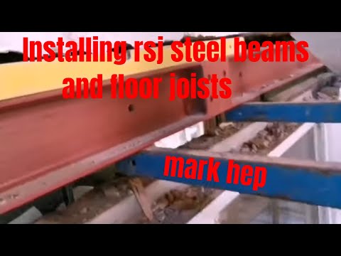 Installing rsj steel beams and floor joists