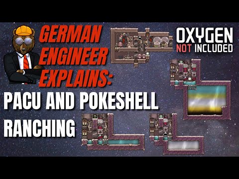 GERMAN ENGINEER explains ONI: PACU and POKESHELL Ranching for LIME! Oxygen Not Included Spaced Out