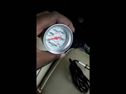 Trying to figure out the best way to install water temperature gauge part 2 #equus #diy