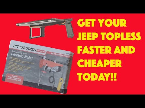 Get Topless with this Easy and Cheap Garage Hoist For Jeep Hardtop Owners