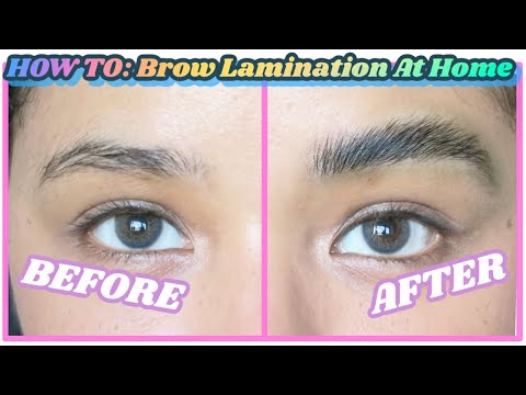 HOW TO: BROW LAMINATION AT HOME using NO glue & everything you want to know before doing it