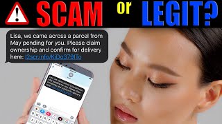 Package Pending Text Message Scam