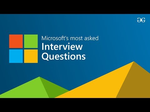 Microsoft s Most asked Interview Questions Part 1 | GeeksforGeeks