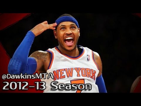 Carmelo Anthony Full Highlights 2013.01.27 vs Hawks - 42 Pts, 9 Threes, Game-WINNER!