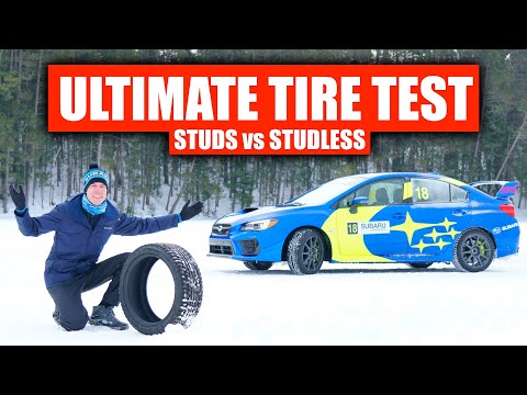 Are Studded Snow Tires Actually Better? Ice Testing! Video