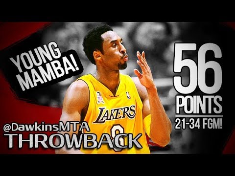 Kobe Bryant UNREAL 56 Points in 3 Quarters 2002.01.14 vs Grizzlies - 21-34 FGM, 6 Dunks For FROBE!