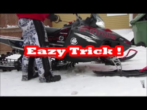 How to Pull Start A Snowmobile Without An Electric Start !