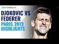 Novak Djokovic vs Roger Federer Extended Highlights | Paris Masters Semi-Final 2013
