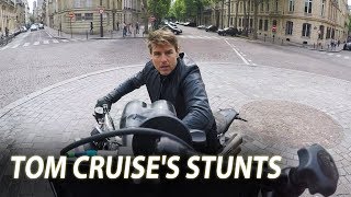 Tom Cruise Rides Motorcycle HALO Jump & Helico
