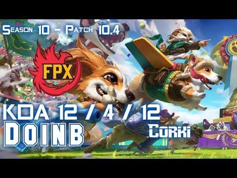 FPX Doinb CORKI vs LEBLANC Mid - Patch 10.4 KR Ranked