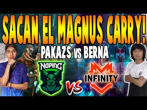 NO PING vs INFINITY [BO2] - Sacan El Magnus CARRY! "Pakazs vs Berna" -  MOBIUS MAESTROS DOTA 2