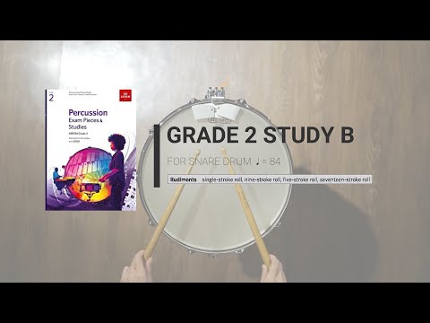 ABRSM Percussion 2020 - G2 Snare Drum Study B