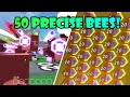 🔥50 Gifted Precise Bees in Bee Swarm Simulator! | BSS Testrealm! 🐝